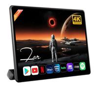 Auto-TV-Kopfstütze | 13,5 Zoll 4K-Kopfstützenmonitor | Auto-Rücksitz-TV mit Android 13 | 4G RAM+64G ROM | 5G Wireless und WiFi Spiegel