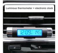 _Auto-Uhr-Thermometer Barrel Shaped LCD Display Air Vent Clip On LED Auto