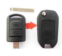 Auto Umbau Klappschlüssel für OPEL Vectra Tigra Corsa Meriva Astra 2Tasten