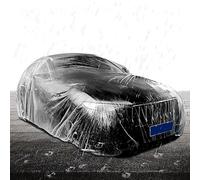 Auto-Vollgarage - wasserdichte Transparente Autoabdeckung Für Alle Wetterbedingungen | Durchsichtige Fahrzeughülle | Schutzplane Gegen Regen, Staub Und UV-Strahlen Für Limousinen Und SUVs
