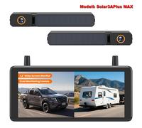 AUTO-VOX 2 Solar Rückfahrkamera Kabellos Einparkhilfe mit 7.2" 1080P DVR Monitor