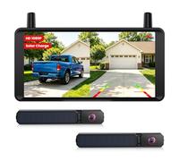 AUTO-VOX Dual Rückfahrkamera Kabellose Solar mit 6" 16:9-HD Display