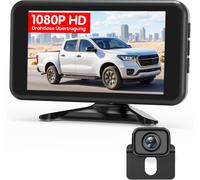 AUTO-VOX Rückfahrkamera Kabellos: 5" 1080P Monitor,Dual-Channel,30 Min. Einbau,S