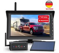 AUTO-VOX Solar 4 Echt Kabellos Rückfahrkamera &7" HD 1080P Monitor IR Nachtsicht