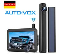 AUTO-VOX TW1 Solar Kabellos Rückfahrkamera mit 5" HD Monitor Einparkhilfe Set