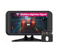AUTO-VOX W5 Rückfahrkamera Kabellos Wird über EIN USB-Kabel mit Strom | 4,5" Monitor, Funk Rückfahrkameras mit IP68 Wasserdicht, Nachtsicht, Interne Antenne, Einfache Installation für auto, lkw