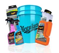 Auto Wasch Set Meguiars Hybrid Ceramic Shampoo Felgenreiniger Trockentuch Eimer