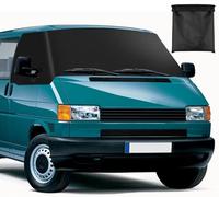 Auto Windschutzscheiben Abdeckung Ersatz für VW T4, 600D Wasserdicht Frontscheibe Sonnenschutz Thermomatten, Blackout Anti-UV/Frost/Ice/Staub Wrap Cover (Für VW T4 Schwarz)