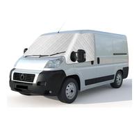 Auto Windschutzscheiben Abdeckung für FIAT ducato 2006-2026, Faltbare Externe Thermo Scheibenabdeckung Windschutzscheibenabdeckung Blockiert UV Strahlen Frontscheibenabdeckung