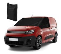 Auto Windschutzscheiben Abdeckung Kompatibel mit Citroen Berlingo Peugeot Partner 2018-2025, 600D Sonnenschutz Frontscheibe Thermomatten, Externe Thermo Scheibenabdeckung Schwarz