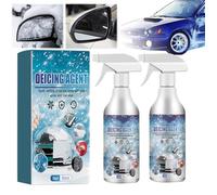 Auto-Windschutzscheiben-Enteisungsspray, Schneeschmelzspray-Enteiser, Auto-Windschutzscheiben-Enteisungsspray, Für Auto-Windschutzscheiben, Fensterspiegel, Schlüsselschlösser (2PC)