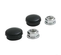 Auto Wischerarm Mutter Kappe Schraube Wippe Abdeckung Kit für A4 B5 B6 B7 B8, Frontscheibenwascher Komponente Ersatz OEM 9B9 5N0955205 Kunststoff schwarz (2 Sets)