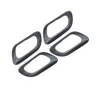 Auto Zierleisten 4 Teile/satz ABS Chrom Innen Türgriff Abdeckung Für Peugeot 3008 2013 2014 2015 Schutz Trim Aufkleber(Schwarz)