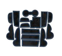 Auto Zierleisten Für Hyundai Für Ix35 2013-2017 Auto-Styling Autozubehör Rutschfeste Matte Innentürpolster Cup Mat Auto Innenraum(Blue)