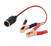 Auto Zigarettenanzünder Kabel mit Krokodilklemmen - 12V/24V Adapter für Batterie