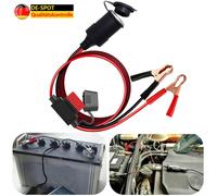 Auto Zigarettenanzünder Steckdose zu Batterie Krokodilklemmen Adapter 12V/24V DE