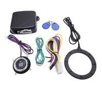 Autoalarmanlage Anti Diebstahl Auto Smart Zündung Schalter Alarm Motor Push Button Start Keyless Entry Starter Kit 12V RFID Universal