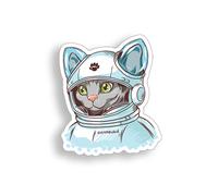 Autoaufkleber Astronaut Katze Space Kitten Z78 Sticker-12cm