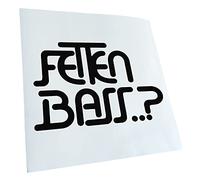 Autoaufkleber - Fetten Bass - Heckscheibe Auto Aufkleber wetterfest für Kfz LKW Mofa Truck - Sticker außen selbstklebend Tuning Zubehör für Fenster Fahrzeug Scheibe