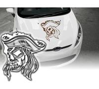 Autoaufkleber Pirat Aufkleber fürs Auto Skull Seeräuber Sticker Autosticker JDM