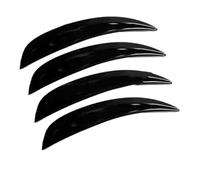 Autoaufkleber Radlauf-Schutzleisten, Kotflügelverbreiterungen, Universell, Gebogen, Kratzfest, 4er-Set(Black 4pcs)