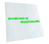 Autoaufkleber Sponsored by Versicherungen Insurance Selbstklebend Fahrrad