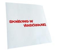 Autoaufkleber Sponsored by Versicherungen Insurance Selbstklebend Fahrrad
