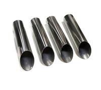 Autoauspuffendrohr Auspuffblenden für Mercedes für Benz W463 G-Klasse (G500, G55, G63), 76 mm, 4 Stück Auspuffendrohrblende(Silver A 63mm)