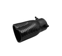 Autoauspuffendrohr Auspuffblenden in Herzform, 2,5 Zoll, Edelstahl, schwarz, farbig Endschalldämpfer(Black S)