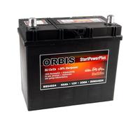 Autobatterie 12 V 45 Ah 330 A - wartungsfreie Starterbatterie Or S54524 DIN 54524, Pluspol links, gefüllt & geladen, zuverlässig für PKW | BaSBa 4919