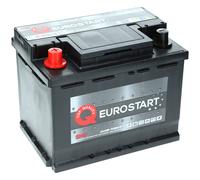 Autobatterie 12V 55Ah 520A/EN +Links Eurostart SMF Batterie ersetzt 57 60 62Ah