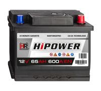 Autobatterie 12V 65Ah 600A/EN ersetzt 44 45 50 55 60 62 63 64 66 67 68 70 Ah