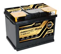Autobatterie 12V 65Ah 650A/EN Eurostart Gold SMF ersetzt 55 56 57 60 63 64 A