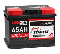 Autobatterie 12V 65Ah Starterbatterie statt 60Ah 61Ah 62Ah 64Ah KFZ PKW Batterie