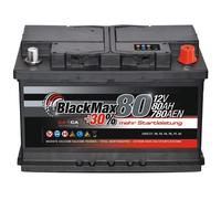 Autobatterie 12V 80Ah BlackMax Starterbatterie ersetzt 70Ah 72Ah 74Ah 75Ah 77Ah