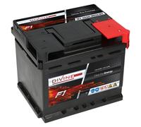 Autobatterie 44Ah F1 DiVine Energy +30% mehr Startleistung Starterbatterie