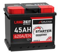 Autobatterie 45Ah 12V Citroën Dacia Ford Opel Peugeot Renault VW statt 44Ah 42Ah