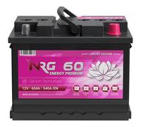 Autobatterie 60Ah 12V NRG Premium Batterie ersetzt 53Ah 54Ah 55Ah 58Ah 62Ah 63Ah