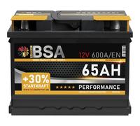 Autobatterie 65Ah 12V +30%Startkraft Starterbatterie ersetzt 55Ah 60Ah 62Ah 63Ah