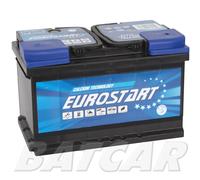 Autobatterie 75Ah EUROSTART 12V 75 Ah 700A EN Wartungsfrei sofort einsatzbereit