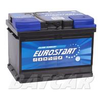 Eurostart 12V 55 Ah 540A EN Autobatterie ersetzt 52Ah 54Ah 58Ah 60Ah 62Ah 65Ah