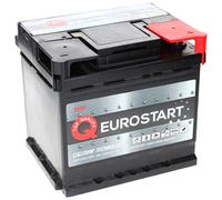 Autobatterie Eurostart 52Ah 450 A SMF Batterie ersetzt 44 45 50 53 54Ah