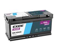 Exide EK1060 Start-Stop AGM 12V 106Ah 950A Autobatterie