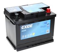 Autobatterie Exide EK620 AGM Start Stopp Starterbatterie 12V 62Ah 680A EN