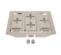 Autobatterie Halterung Universal Batteriehalterung aus Edelstahl mit Befestigungsschrauben für die meisten Standardbatterien(19,3x28,5cm/7,6x11,2 Zoll)