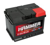 HAMMER 12V 62 Ah 560A EN AUTOBATTERIE ersetzt 55Ah 56Ah 57Ah 60Ah 63Ah 64Ah