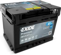 Exide EA612 Premium Carbon Boost Starterbatterie 12 V 61 Ah 600 A (EN)