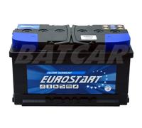 Autobatterie - Starterbatterie EUROSTART 12V 80Ah 710A/EN TOP QUALITÄT