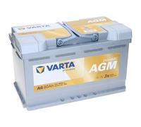 VARTA Silver Dynamic AGM Autobatterie speziell für Start-Stop-Technologie, A6 80AH 800A 315/175/190