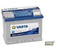 Autobatterie VARTA D24 60 Ah 540A Polo Positiv Recht Basislack Spritzfertig